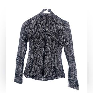 Lululemon Black and White Reflective Define Jacket